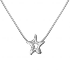Collier Pendentif En &Eacute;toile Creuse Irr&eacute;guli&egrave;re Cadeau Pour Femmes Bijoux De Petite Amie - Neuf