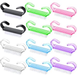 Lot De 12 Brosses &Agrave; Ongles Avec Poign&eacute;e, Brosse &Agrave; Ongles, Brosse Manuelle Pour Nettoyer Les Ongles, Brosse &Agrave; Ongles, Brosse &Agrave; Ongles, Brosse &Agrave; Ongles, Nettoyant Pour Les Mains, Outil De - Neuf