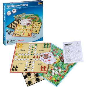 Mdy-6102589 - Collection De Jeux Avec 150 Jeux, Dont Les Originaux Mensch Ärgere Dich Nicht Et Kniffel, Pour 1 À 8 Joueurs De 6 Ans Et Plus - Neuf
