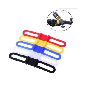 Lot De 5 Clips De Fixation Pour V&eacute;lo En Silicone Haute &Eacute;lasticit&eacute; &iquest; Supports De Lampe Torche R&eacute;glables Pour &Eacute;clairage, Outils Et Plus Encore - Neuf