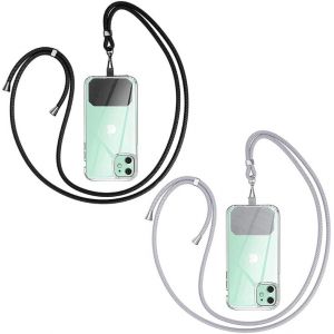 Kal-Chaîne De Téléphone Portable Universelle À Bandoulière U2013 Compatible Avec N'importe Quel Téléphone Portable Et Smartphone, Chaîne À Bandoulière, Étui Avec Cordon - Neuf