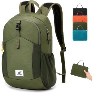 nzqaf-Sac à dos Pliable Antivol avec Protection RFID, 20L Sac à dos de Randonnée Petit Sac à dos pour Homme Femme Voyages Trekking Sport - Neuf