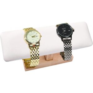 Nbgcm-Présentoir De Montres En Bois, T Bar Bracelet Collier Bijoux, Porte Bracelet En T Porte Bijoux En Cuir Pu Tour De Rangement Pour Bracelets Et Chevilles Pour La Maison, Blanc - Neuf
