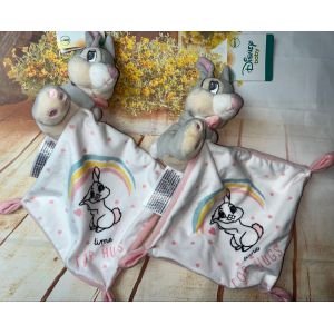 Doudou Lapin Panpan Pretty Bunny Disney Baby Time For Hugs Lot De Deux Doudous Lapins Jouets Peluches Mouchoir Panpan - Neuf