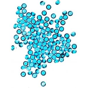 Lot de 10 0000 strass en acrylique transparent pour centre de table, d&iquest;&iquest;coration de table, f&iquest;&ordm;te d'anniversaire, vase, 4,5 mm, bleu turquoise - Neuf