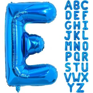 Grand Ballon Bleu K - Letter De 40 Pouces Grand Ballon Hélium, Feuille D'Aluminium Film Polyester Grand Ballon Lettre Fête D'Anniversaire Anniversaire Articles Décoratifs Pour La Saint - Valentin - Neuf