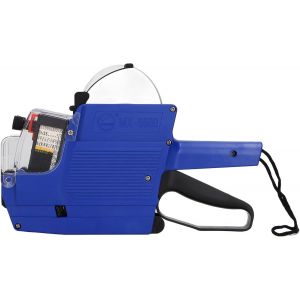 YEMAESRE-Pistolet D'Étiquette De Prix À 10 Chiffres, Pistolet De Prix 2 Lignes Outil De Fixation De Marqueur D'Étiqueteuse Pour Le Bureau, Marquage D'Épicerie (Bleu) - Neuf