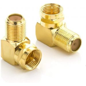 8X Adaptateur Satellite Coud&eacute; &agrave; 90&deg; pour C&acirc;ble Coaxial Adaptateur F Femelle C&acirc;ble Satellite Coupleur F Coud&eacute; Adaptateur Coud&eacute; - 8 Pi&egrave;ces - Neuf