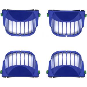 4 pi&egrave;ces de rechange filtres HEPA pour iRobot 600 610 615 620 625 630 650 660 670 accessoires pour aspirateur - Neuf
