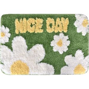 KALANKA-Tapis de Bain Doux 40X60 cm &iquest; Ultra Absorbant & Anti-D&eacute;rapant en Microfibre avec Dosage TPR | Lavable en Machine, Doux et S&eacute;chage Rapide pour Salle de Bain, Douche, Couloir - Neuf
