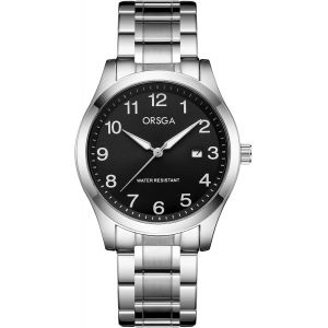 Eryi-Montre Homme Bracelet Cuir Noir Étanche Montre Pour Homme Calendrier Lumineux Analogique Quartz Montre Classique Entreprise Cadeau Homme - Neuf