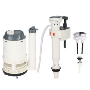 HJLIAN Kit de remplacement de bouton de valve de chasse d'eau de grand diametre pour robinet de remplissage de toilettes, accessoires de salle de bains - Neuf