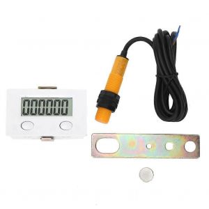 Berm Compteur En Plastique À Induction Magnétique 6 Chiffres Affichage Numérique 0-999999 Avec Interrupteur Bem-6c12 - Neuf