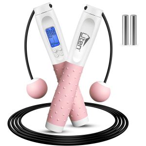 Corde &Agrave; Sauter,Corde A Sauter Sport Avec Compteur De Calories Jump Rope Sans Fil Num&eacute;rique R&eacute;glable Pour Fitness,Perte De Graisse,Gym.[K36] - Neuf