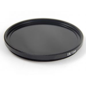 vhbw Filtre infrarouge universel 720nm pour compatible avec objectifs d'appareils photos de filetage 67mm - Filtre IR circulaire, noir - Neuf