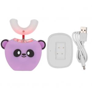 Brosse A Dents Electrique En Silicone Pour Nourrissons Et Enfants, Nettoyage Automatique A Ultrasons, Violet - Neuf