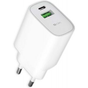 Eryi-Chargeur Usb Rapide 3,4 A. Chargeur R¿¿Seau 220 V Compatible Avec Apple, Samsung, Xiaomi, Huawei, Avec Cable Usb Vers Micro Usb Et Adaptateur Usb-C Vers Type C. (2 Ports Usb 20 W (Type C + Usb) - Neuf