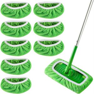KGABERY-Lot De 8 Chiffons Réutilisables Pour Swiffer Sweeper Mop-Serpillères Humides Avec Haute Absorption De La Saleté-Pour Une Utilisation Humide Et Sèche - Neuf