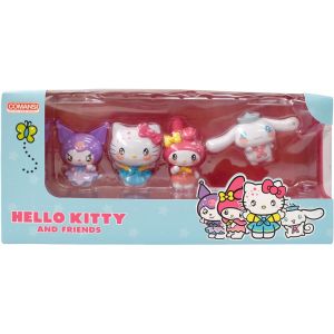 Sansh-Lot De 4 Figurines Hello Kitty And Friends (6 Cm) - Neuf