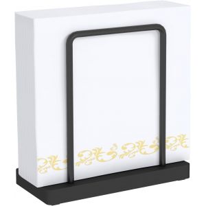 Sjzg-Porte-Serviettes De Table Noir Support De Serviette Papier Moderne Porte Serviette Distributeur De Serviettes Décoration Pour La Maison Cuisine Restaurant, En Métal & Bois - Neuf