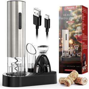 Ulteronixshop-Tire-Bouchon &Eacute;lectrique, Ensemble Ouvre-Bouteille De Vin, Ouvre-Bouteille Automatique, Tire-Bouchon &Agrave; Vin Avec Coupe-Capsule, Id&eacute;e Cadeau 6-En-1 Ouvre-Bouteille De Vin, C&acirc;ble Usb, Pompe &Agrave; Vide Et - Neuf
