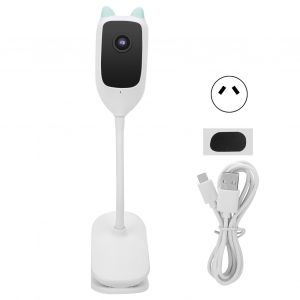 Babyphone Wi-Fi 1080p, Detection De Temperature Et De Mouvement, Vision Nocturne, Audio Bidirectionnel, Videosurveillance Domestique, Prise 100-240 Vau - Neuf
