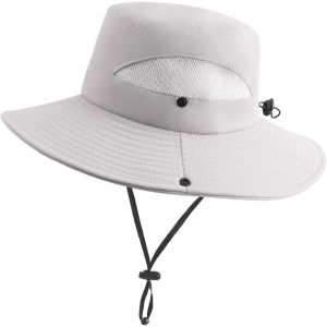 Kalanka-Chapeau De Soleil Femme L'extérieur Uv Protection Chapeau D'été À Large Bord Bonnet Pliable En Maille Plage Pêche Seau Casquette - Neuf
