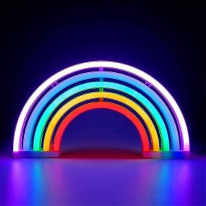 LED arc-en-ciel des Signes au Néon pour la Chambre à coucher, de la Batterie ou USB Exploité arc-en-ciel de la Lumière au Néon - Neuf