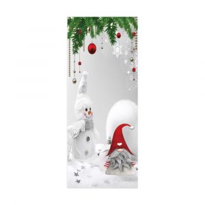 De Porte De No&euml;l Autocollants Simul&eacute; De L'arbre De No&euml;l Des Autocollants De F&ecirc;te D&eacute;coration Papier Peint Stickers Muraux(Style 3) - Neuf