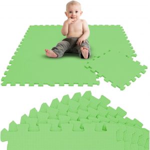 9 Pi&egrave;ces Tapis De Sol B&eacute;b&eacute; D&egrave;s Le Premier Mois - 30x30 Cm Dalles En Mousse Eva - Surface De Jeu Douce Pour L'&eacute;veil - Carr&eacute;s Puzzle Antid&eacute;rapants - Rev&ecirc;tement Pour La Chambre Des Petits - Neuf