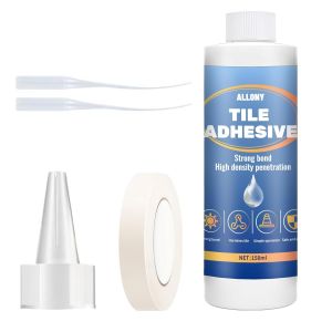 Colle a Carrelage, Colle Carrelage Ext&eacute;rieur, Colle Carrelage Salle de Bain, Colle Carrelage pour Mur et Plan de Travail Lnt&eacute;rieur, Blanc (150G) - Neuf