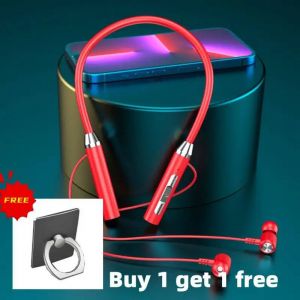 cou sans fil Bluetooth 5.2 &eacute;couteurs casque magn&eacute;tique &eacute;tanche &eacute;couteurs r&eacute;duction du bruit casque sport course Violet - Neuf