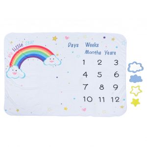 Couverture Mensuelle Pour Bebe, Douce Et Tendance, Unisexe, Ideale Pour La Photographie De Nouveau-Nes. - Neuf