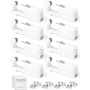 Kalhx-8 Pièces Pistolet Piercing Oreille Jetable,Perceur D'oreille Kit Percage Acier Inoxydable Médical Stérile,Perce Oreille Sans Douleur Et Auto-Perçant,Guérison Rapide Pour Femmes/Hommes/Girls - Neuf