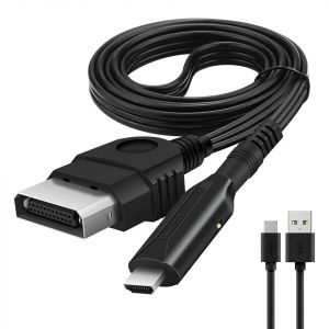 C&acirc;ble Convertisseur P&eacute;ritel Xbox 1&egrave;re G&eacute;n&eacute;ration vers HDMI &iquest; Adaptateur HD 1080p/720p avec Alimentation USB &iquest; 1 m &iquest; Compatible TV & Moniteurs HD &iquest; Stra&szlig;e Game&reg; - Neuf