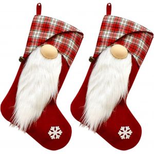 Lot De 3 Nains De No&euml;l En Peluche 12 Su&eacute;dois Tomte P&egrave;re No&euml;l En Peluche Sans Visage No&euml;l Nain Table - Neuf