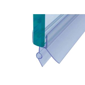 Lot de 2 joints d'&eacute;tanch&eacute;it&eacute; de porte de douche en PVC de 60 cm pour verre de 4 &agrave; 6 mm, &eacute;tanches, faciles &agrave; installer et transparents. - Neuf