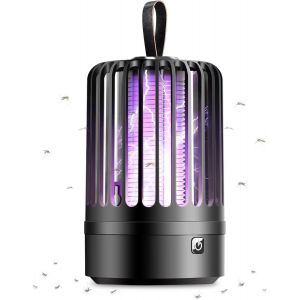 Lampe Anti Moustique,360 ° UV Électrique Anti Moustique,2 en 1 Tueur d'Insectes Électrique Lampe Anti Moustique Rechargeable Sûr et Efficace pour Intérieur Extérieur Jardin Terrasse Camping.[X115] - Neuf