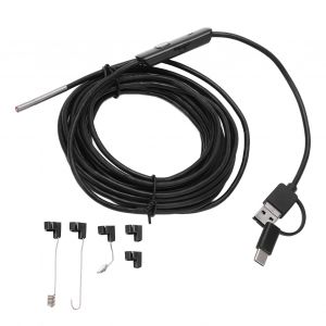XYONG Endoscope AN100-3.9 3,9 mm, camera d'inspection haute definition pour pipeline, telephone portable, LED, pour l'industrie automobile, fil rigide, 10 m/32,8 pi - Neuf
