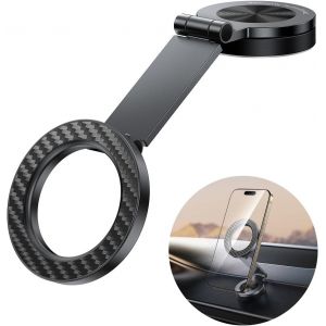 Tianyi-Support Voiture Magsafe, [Rotation À 360°] Support Magnétique Pour Téléphone, Bras Métallique, Aimants Puissants, Support Téléphone Voiture Iphone Car Dash Pour Iphone 16 15 14 13 12 Pro Max - Neuf