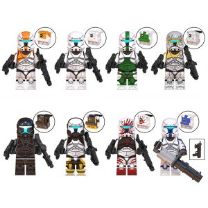 Star wars mini soldat amovible empire - force d'assaut - l&eacute;gion bloc poup&eacute;e jouets pour enfants 8 pi&egrave;ces - Neuf