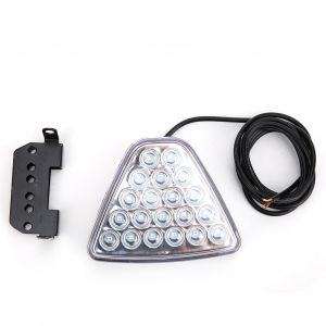 Feu Arriere Automatique 12 V 20 Led, Clignotant, Stroboscope, Universel, Pour Moto, Vtt, Camion, Suv, Blanc - Neuf