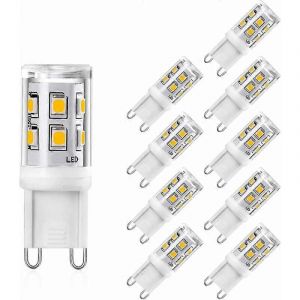 Promotion d'hiver,ampoule LED G9 2W équivalente 20W 25W halogène G9,ampoule LED G9 blanc chaud 3000K,IRC 83,200lm,angle de 360 degrés,AC 220-240V,non Dimmabl - Neuf
