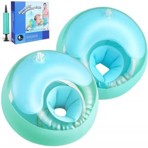 Flintronic Brassard Enfant, Brassard Enfant pour Filles Gar&ccedil;ons, Brassard Gonflable Beb&eacute; 1-6 Ans, avec 3 Airbags Ind&eacute;pendants, Brassard Piscine pour Filles Gar&ccedil;Ons avec Pompe &agrave; air - Neuf