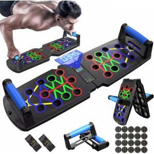 Mevronisshop-Push Up Board Planche Pompe Musculation, Push Pro Machine Musculation Maison Planche A Pompe Avec Antiglisse Poign&eacute;es, Planche Push Up Bar Avec Fonction De Comptage - Neuf