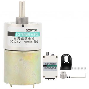 XYONG Regulateur de vitesse pour moteur a reduction CC, faible vitesse, 24 V, sens horaire et antihoraire, pour machine-outil CNC (500 tr/min) - Neuf