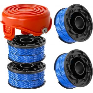 Black and Decker A6441 Bobine de fil de rechange pour débroussailleuse GL315 GL350 GL650 GL652 GL655 GL660 GL680,1,65 mm de diamètre et 12,2 m de long. - Neuf