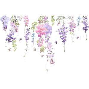 Sticker Muraux Plante Fleurs,Plante Autocollant Décoratifs,Sticker Mural Plante Tropicale Plinthe Autocollant Muraux Mural Stickers Décoration De Fenêtre Pour Chambre D'enfant,Salon,Chambre.[X44] - Neuf