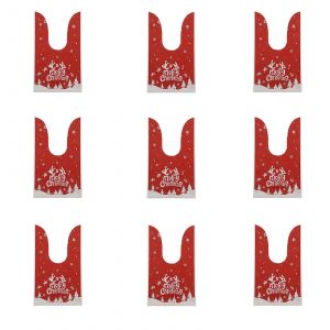 Un Assortiment De Couleurs De No&euml;l Des Oreilles De Lapin Sacs De Goodie 50set Pour Les F&ecirc;tes De Stockage Snack Amoureux - Neuf
