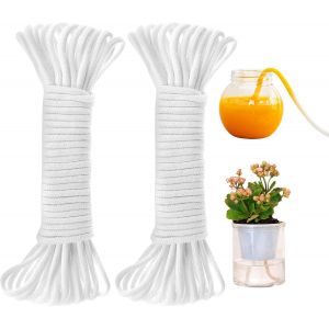 Corde d'arrosage automatique Orimerc Cordon de pot de fleurs avec système d'arrosage automatique Système d'arrosage automatique de vacances en pot Système de plantes en pot d'intérieur (60 pieds, 18m) - Neuf